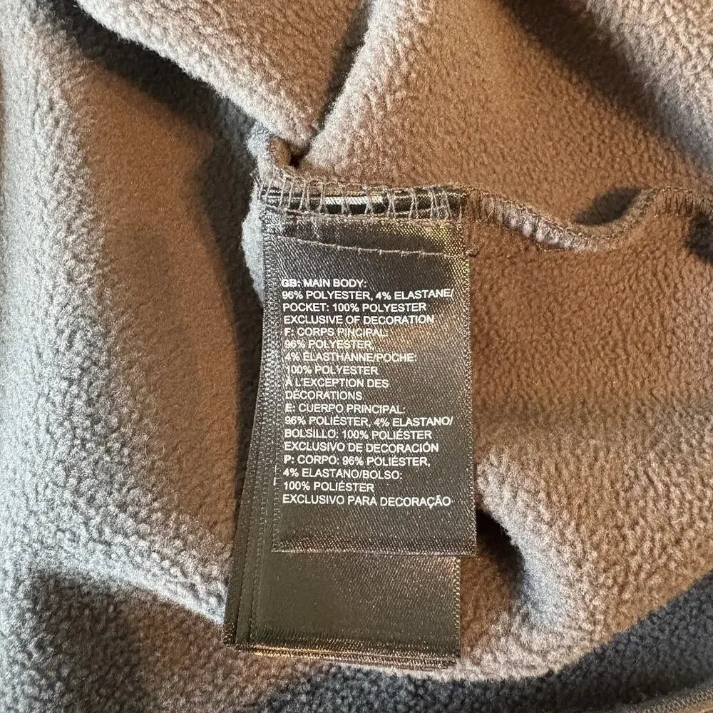 NORTH FACE Canyonlands 1/4 Zip Fleece Heather Gray Pullover Sweater Men XL‎